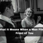 Man flirts in front of you