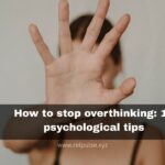 stop overthinking